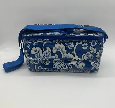 Vera Bradley Blue Lagoon Vinyl Mini Cooler Insulated Lunch Tote Crossbody • $16.50