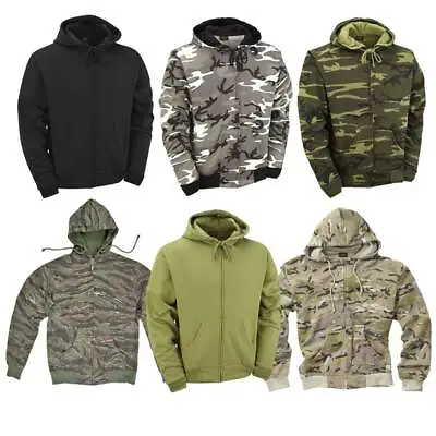 £16.50 • Buy Hoodie Army Combat Military Style US Tiger Snow Camo Hunting Fishing Work Black