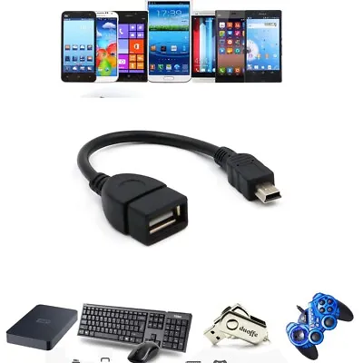 Mini USB Host OTG Adaptor Adapter Cable Cord Lead For Kobo Tablet PC EReader • $1.10