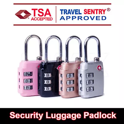 $25.49 • Buy TSA Approved Combination Lock PadLock Locker Locks Security Suitcase Luggage Bag