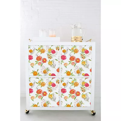 $49.95 • Buy Decals For Kallax / Expedit IKEA Flowers Sticker Self Adhesive Furniture