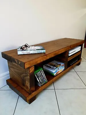 TV Stand/TV Unit/Rustic Handmade Furniture/Solid Pine Wood/TV Cabinet/SALE ON!!! • £119.99