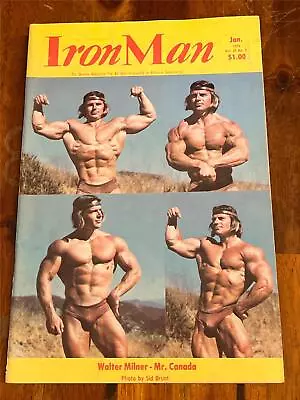 IRONMAN Bodybuilding Muscle Magazine WALTER MILNER & ED CORNEY 1-76 • $10