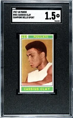 1967-68 Panini Cassius Clay SGC 1.5 Campioni Dello Sport 451 Muhammad Ali • $199.99