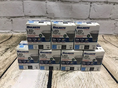 $15.92 • Buy 7 Pk Bulbrite Led Par 16 Dimmable 50 W Equiv Halogen 3000k 420 Lumens