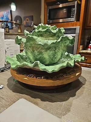 Vintage Cabbage Soup Tureen With Lid And Plate • $90