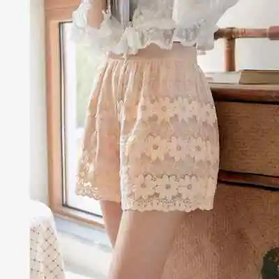 Summer Women Floral Lace Under Shorts JK Safety Hot Pants Japanese Lolita • £12.27