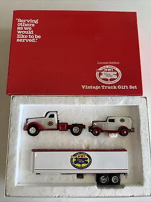 Ertl HWI Vintage Truck Gift Set Die Cast Cab W/ Trailer & Sedan Delivery • $25