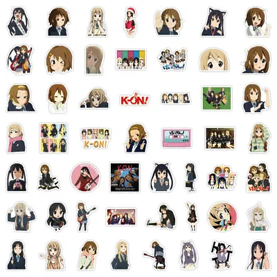 K-ON! Hirasawa Yui Stickers Pack Vinyl Laptop Helmet Phone Luggage Decal 50Pcs • $7.76