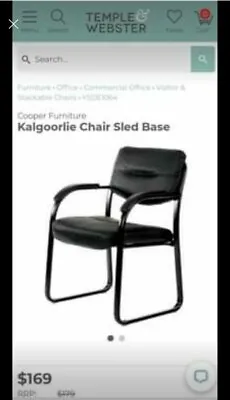 $85 • Buy Brand New Large Computer/Office Chair - Name: Kalgoorlie Chair,Sled Base