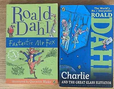Roald Dahl Books. Fantastic Mr Fox/ Charlie And The Great Glass Elevator  • £2