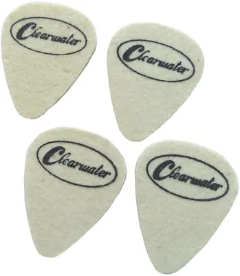 Medium Felt Picks For Ukulele Nylon Strung Guitar Etc Qty 4 X 4mm By Clearwater • £3.29