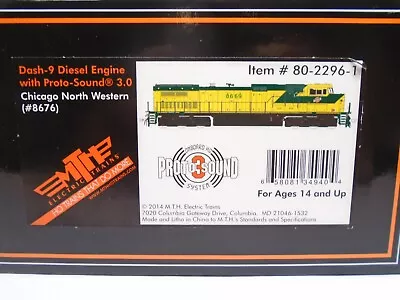 MTH Ho 80-2296-1 Dash 9 Locomotive C&NW 8676 Proto 3.0 DCC Sound • $299.99