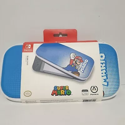 NINTENDO Switch Lite Or Nintendo Switch PowerA Slim Case Super Mario Bros New • $33