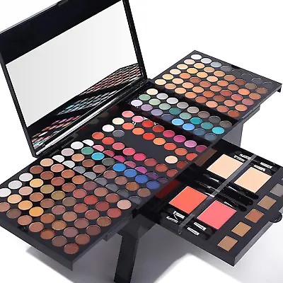 Professional Makeup Kit For Women Full W Mirror All In One 180 Color Eyeshadow • $37.15