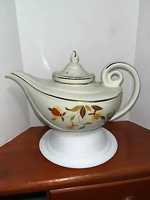 Hall's Superior Aladdin Teapot With Infuser & Lid Autumn Leaf Mary Dunbar Vtg • $29.99