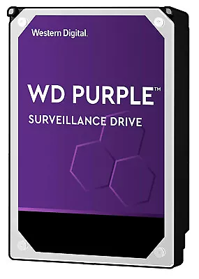 Western Digital Purple 1TB 2TB 3TB 4TB 6T 8TB 10TB 12TB Surveillance Hard Drive  • $119