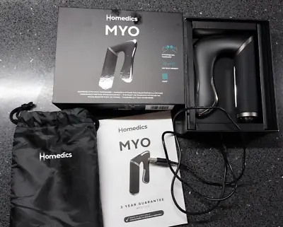 Homedics Myo Handheld Physio Massager Heat Vibration & Ems Massage Gun Wand New • £9.90