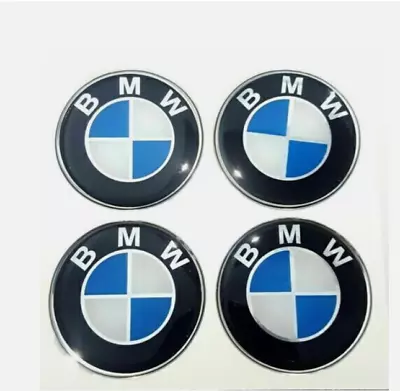 4 Pcs 56mm Fit For BMW  Center Stickers Caps Logo Emblem • $25.99