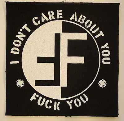 Fear Cloth Patch Punk Rock 4  X 5   Dead Kennedys Minor Threat Adicts (CP68) • $4.79
