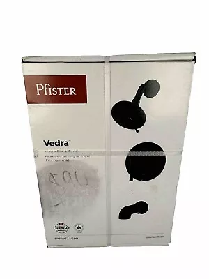 Pfister Vedra Single Handle 3-Spray Tub & Shower Faucet Matte Black With Valve • $76.49