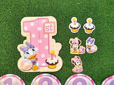 Disney Minnie/Daisy Female Baby Girl Month/Birthday Milestones Decal Set USED • $7.49