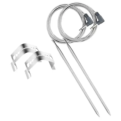 Grill Thermometer Sensor Meta Probe & Clips 2-pack For Maverick & Ivation • $27.99