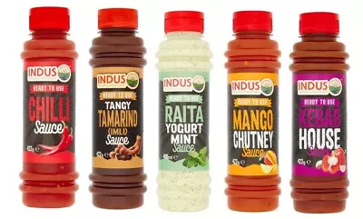 Indus Spicy Mango Chutney Mint Tamarind Chilli Sauce • £9.85