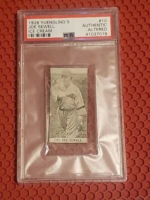 1928 Yuengling's Ice Cream Joe Sewell Psa Authentic Altered • $165
