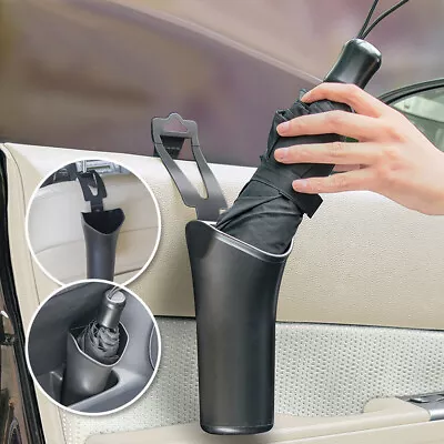 1x Universal Car Seat Umbrella Holder Bucket Storage Organizer Accessories Black • $8.99