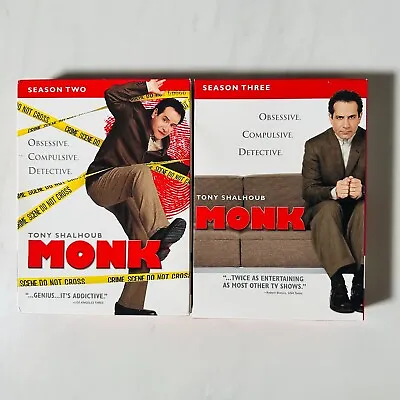 Monk - Season Two & Three - DVD - 2 3 - Tony Shaloub • $14.50