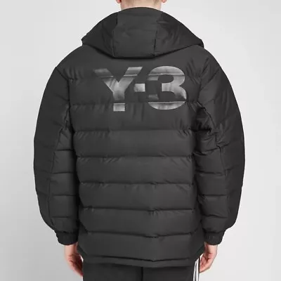 Adidas Y-3 Yohji Yamamoto Men's Seamless Hooded Down Jacket • £375