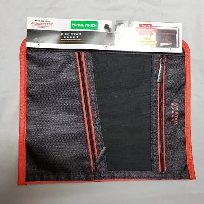 Mead Five Star Pencil Pouch For Binders 3 Zippered Compartments 11  X 8 3/4  New • $9.99
