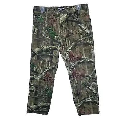 Mossy Oak Pants Men 36/30 Green Camouflage Breakup Infinity Hunting Woodland • $28