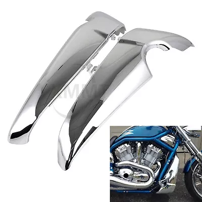 Motor Chrome Radiator Side Cover Shrouds For Harley V-Rod Anniversary VRSCAW • $67.98