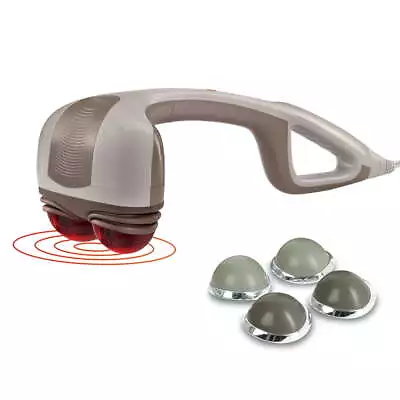 Percussion Action Massager With Heat And Dual Pivoting Heads • $33.42