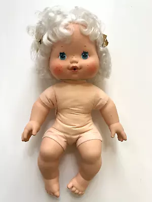 Kenner Strawberry Shortcake Angel Cake W/Hat Blow Kisses Baby Doll Vintage 1983 • $17