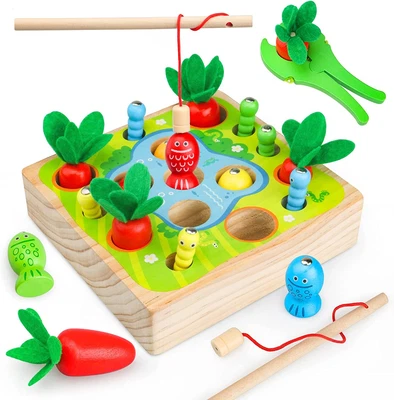 £22.11 • Buy KOUMIN Wooden Toys Montessori Toy For 2 3 Years Old Boys Girls Gift Fun Toddler