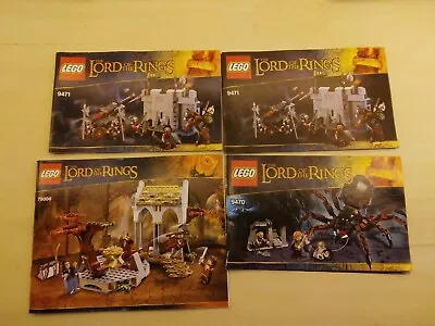 Lego Lord Of The Rings Instruction Manuals: 9471 (x2) 79006 9470 • $40