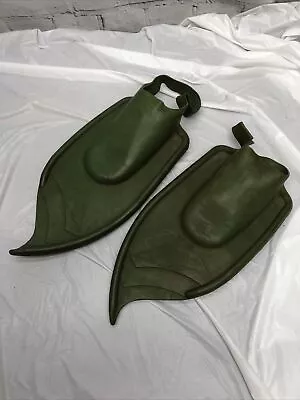 VTG 1950s Pair Of Green Healthways Webbys Fins Green Fish Swimming Flippers RARE • $87.49