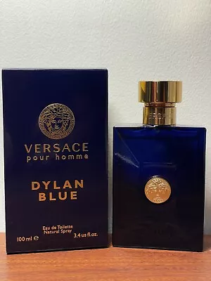 Versace Pour Homme Dylan Blue By Versace 3.4 Oz EDT Cologne For Men (New In Box) • $49.99