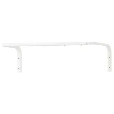 Brand New IKEA Wall Mounted Clothes Rail Adjustable Bar Hanging Rack White 60-90 • £11.75