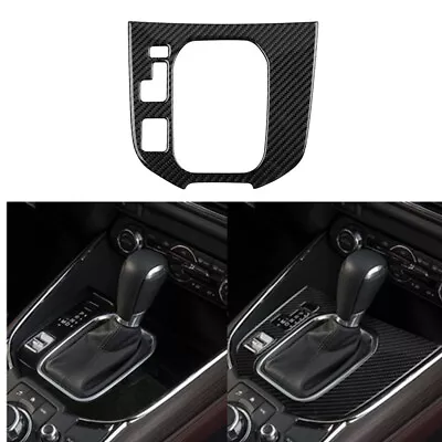 Carbon Fiber Interior Gear Shift Panel Cover Trim For Mazda CX-9 2016-2022 • $25.47