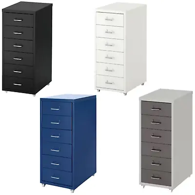 6 Drawers Unit Modern Chest Cabinet Storage Furniture Side Table Office Home New • £69.99