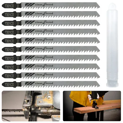 10 Pcs Jigsaw Blades Set Saw Wood PVC Plastic Metal Fit Bosch  Dewalt Makita~ • £6.10