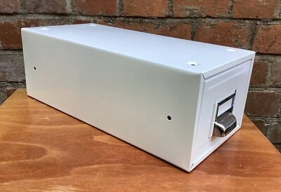 £18.99 • Buy Myers Kingsbury Card Index Cabinet White Metal Filing Drawer Industrial Style