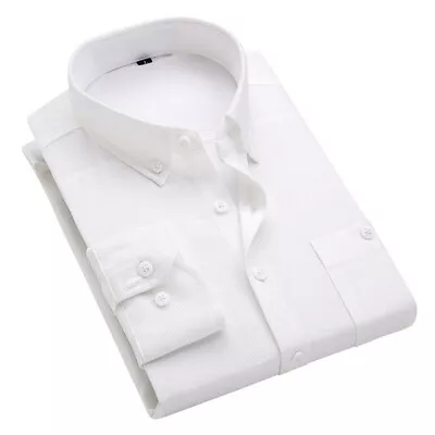 Mens Corduroy Blouses  Cotton Jacket Tops Casual Shirts Collar Long Sleeve Shirt • £9.99