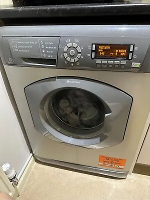 £50 • Buy Hotpoint Washing Machine 8kg 1600 Spin Used Graphite/Silver