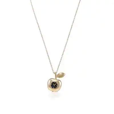 Marc Jacobs Quartz Black Dial The Bauble Apple Pendant Ladies Necklace Watch • $119.90