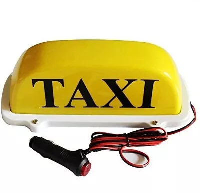 1Pc 12V Bright Yellow TAXI Magnetic Base Cab Sign Light Roof Top Topper Bulb • $17.99